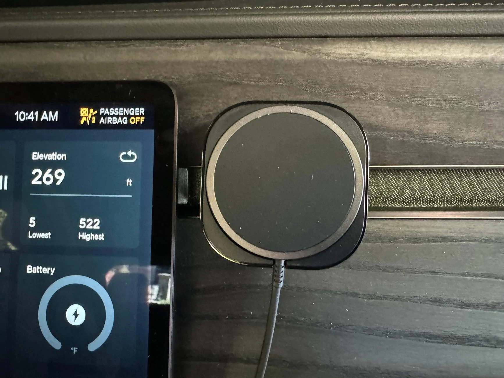 Rivian R1T R1S EV Sportline Dashboard Phone Mount with MagSafe Charger: Installation, Mods, and Review wireless_charging-3