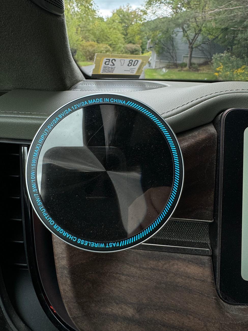 Rivian R1T R1S EV Sportline Dashboard Phone Mount with MagSafe Charger: Installation, Mods, and Review IMG_2362