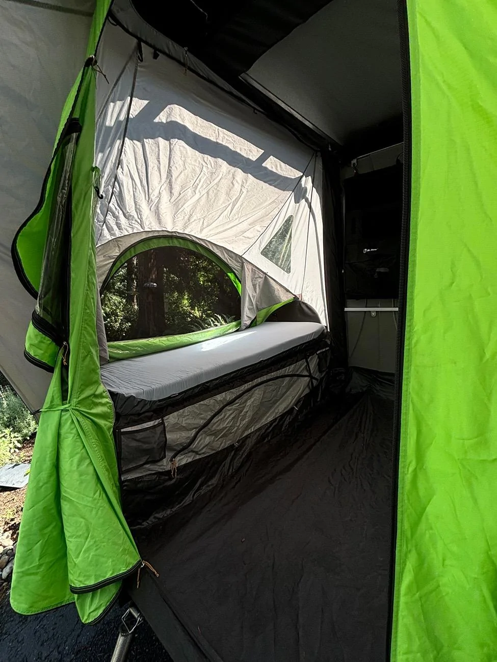 Rivian R1T R1S Former RTT owner switched to modified tent trailer (Sylvan GO Pop-Up Camper) IMG_5255