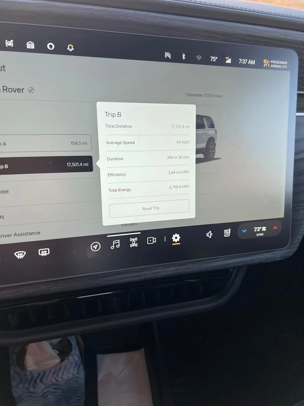 Rivian R1T R1S Share your efficiency IMG_3450