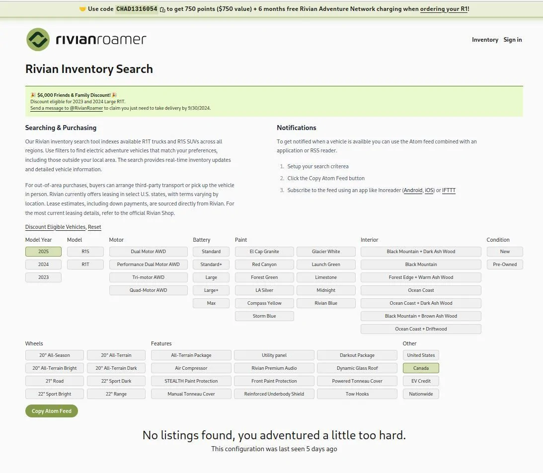 Rivian R1T R1S What's up with (zero) Canadian 2025 inventory? 1726162031506-fd