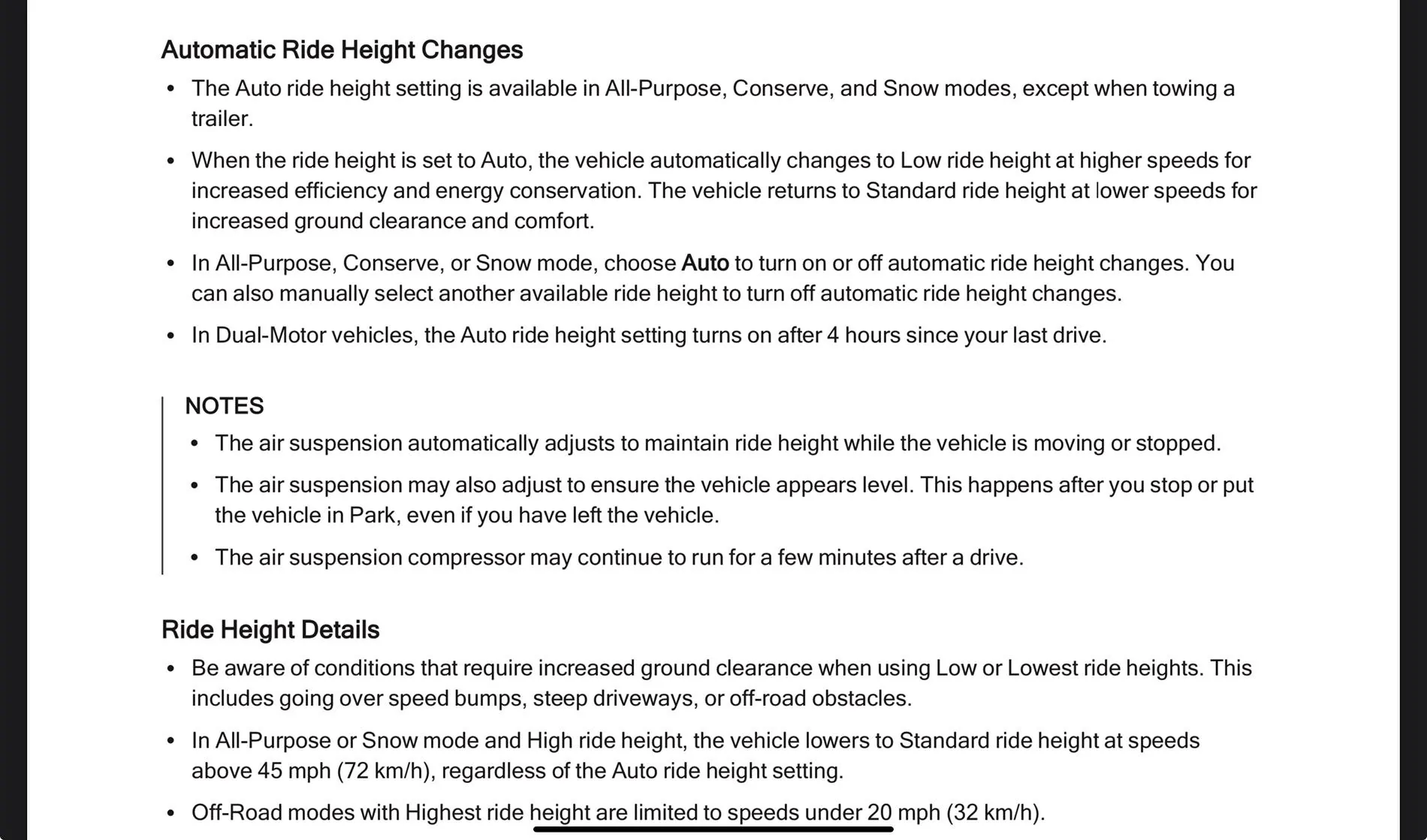 Rivian R1T R1S Change low ride height speed threshold? IMG_0164