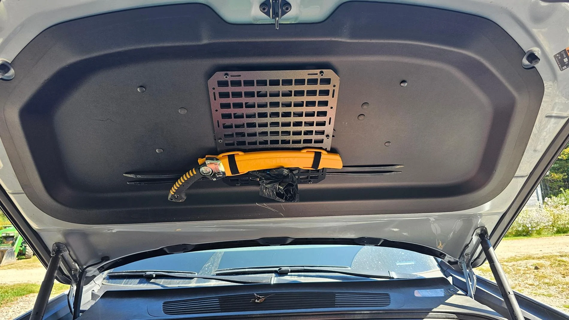 Rivian R1T R1S Attachments for underside of hood? 20240916_133603