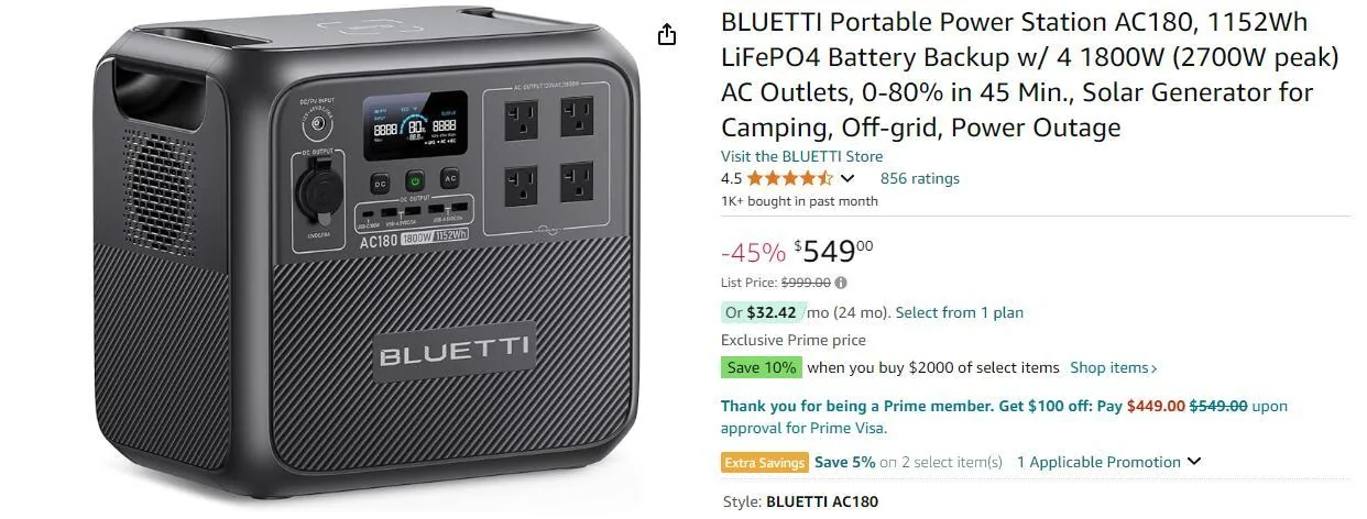 Rivian R1T R1S Bluetti Portable Power Station - Is This The Deal It Seems To Be? 1726672370722-mk