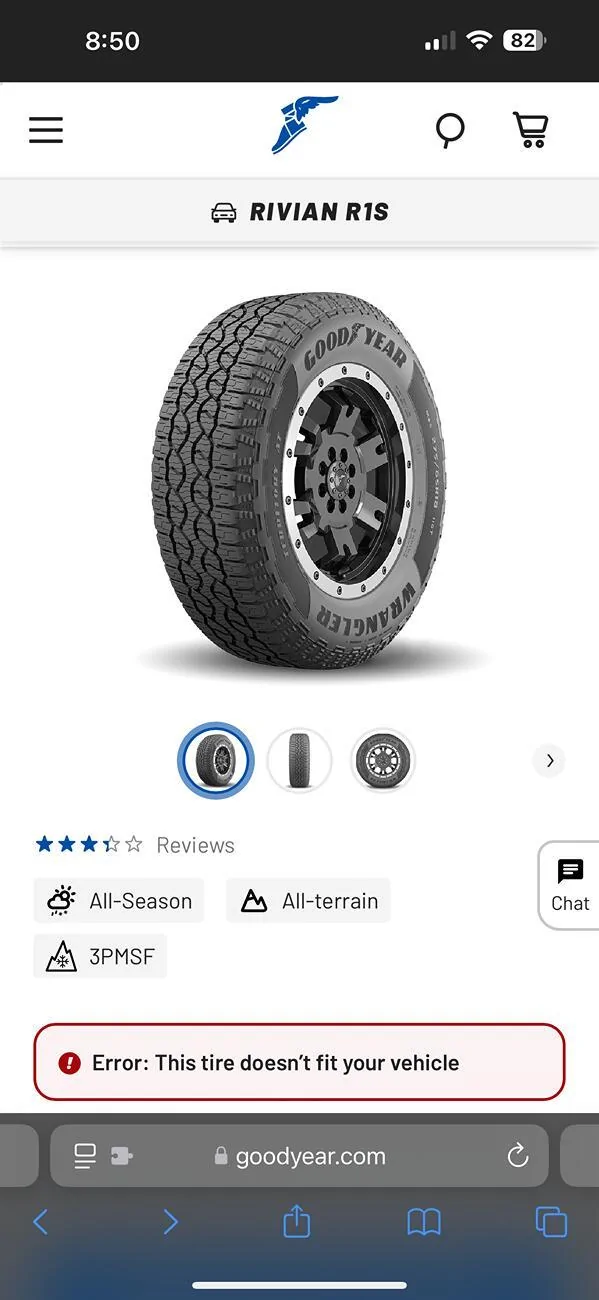 Rivian R1T R1S New Goodyear 20” tire option - available when? IMG_4990