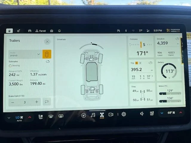 Rivian R1T R1S First tow with new 2025 R1T Gen2 IMG_1514