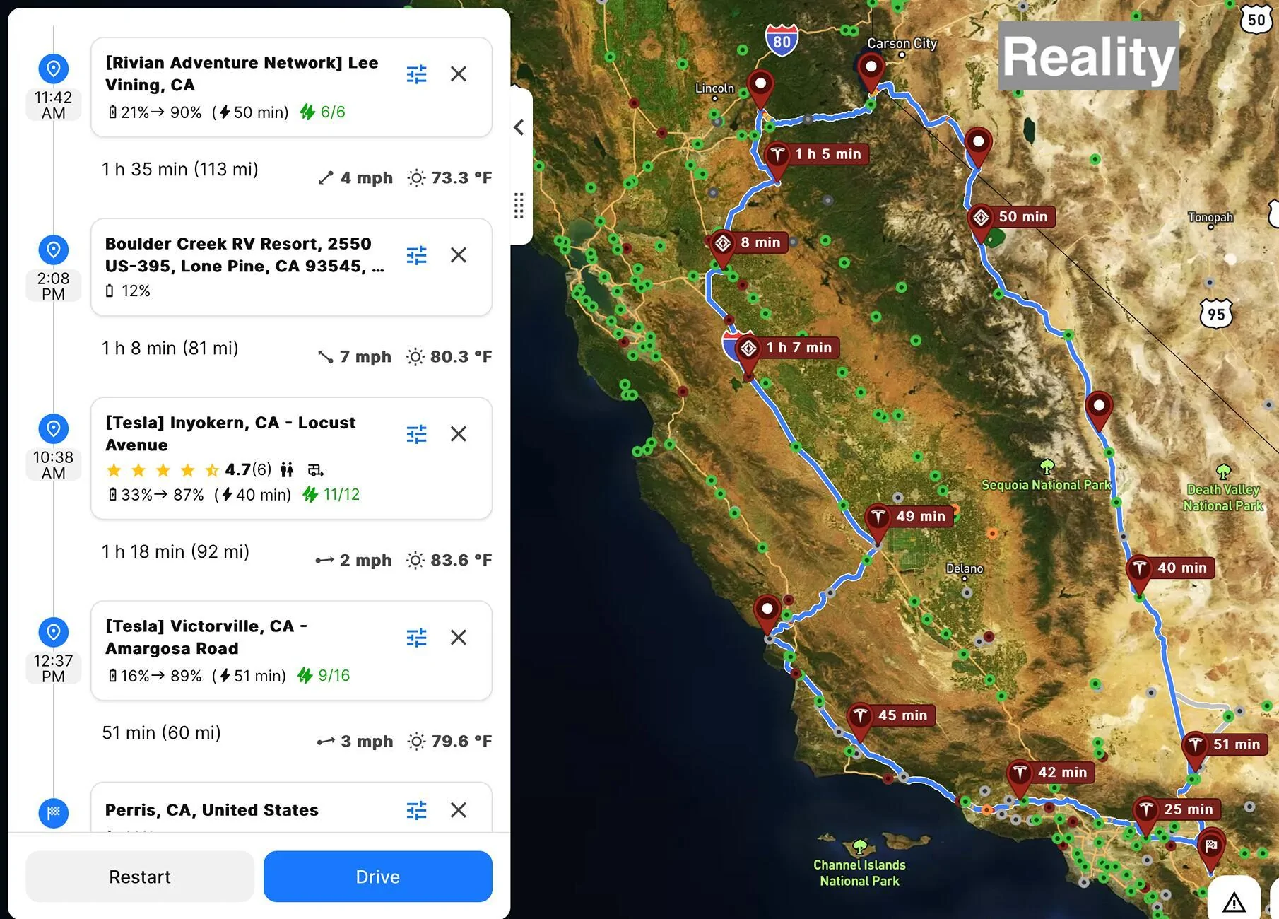 Rivian R1T R1S 1,500 Mile towing roadtrip, detailed writeup. Luck was on our side! Screenshot 2024-09-21 at 1.04.59 PM