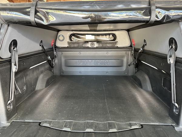 Rivian R1T R1S Flated Air-Topper modifications for R1T Interior tie downs