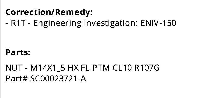 Rivian R1T R1S What is this recall item? ENIV-150 Screenshot 2024-09-24 at 5.25.54 PM