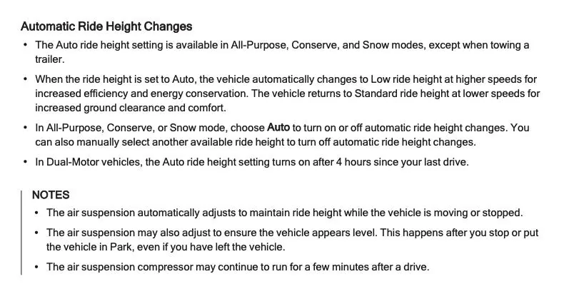 Rivian R1T R1S How to turn off auto height? Image 9-24-24 at 3.29 PM