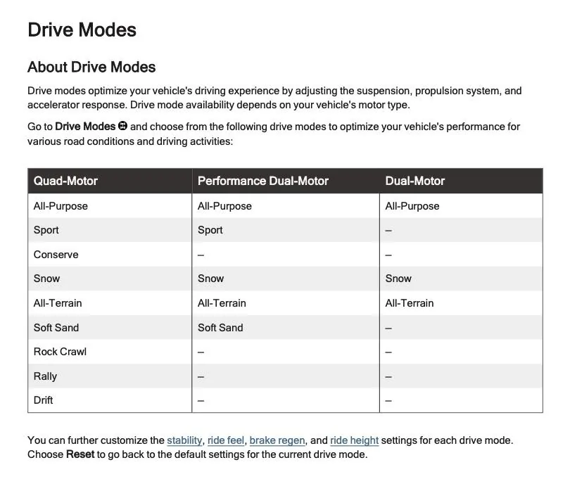 Rivian R1T R1S How to turn off auto height? Image 9-24-24 at 3.31 PM