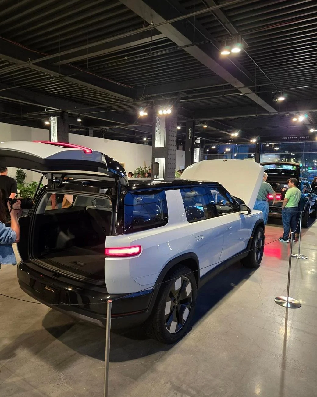 Rivian R1T R1S R2 Rivian @ NYC Event (9/24/24) - videos & pics White Rivian R2 inside out NYC event 1