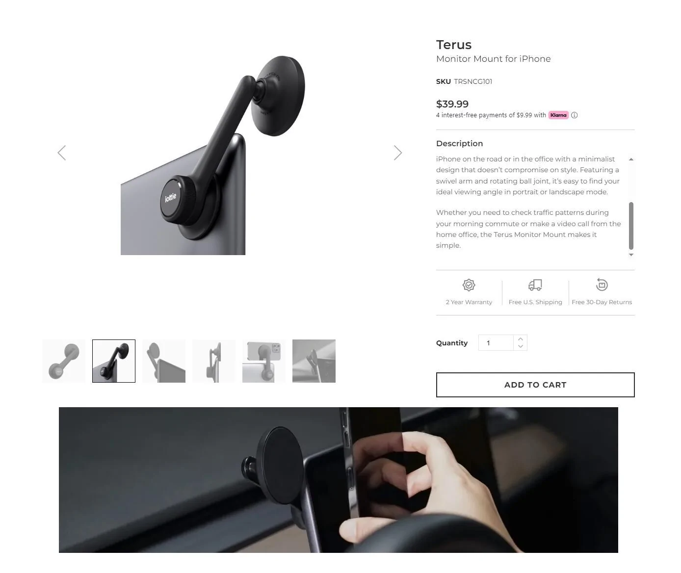 Rivian R1T R1S New Phone Mount Dash Anchor with 2.5" Riser for R1T & R1S 1727442971733-h8
