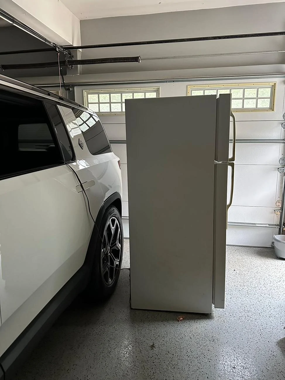 Rivian R1T R1S 3 week old R1S saves the day in North Carolina hurricane disaster. mmexport1727573152054