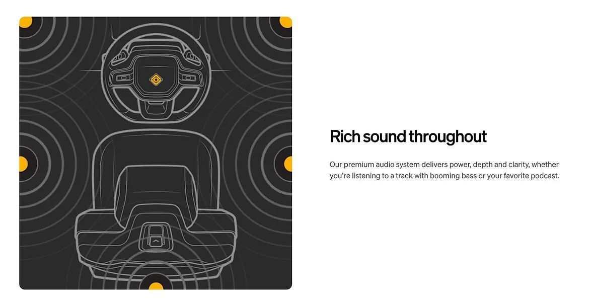 Rivian R1T R1S Expect Improvements: Rivian Gen 2 Premium Audio 785ef3_b333f4ec9f5f40e693b6ec88f18e7850~mv2