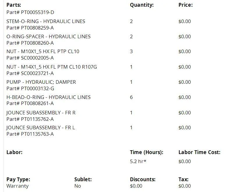 Rivian R1T R1S Jounce Lines Replacement (Fixed Squeaky Suspension) + Other Service Notes Screenshot 2024-10-01 135214