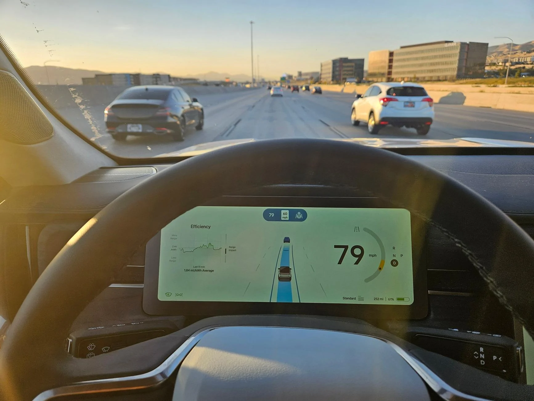 Rivian R1T R1S Driver Display shows only Lead Car (Gen 2) 1000013638