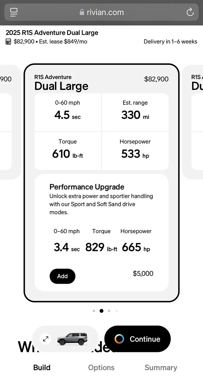 Rivian R1T R1S I hope Rivian will release a performance package through software upgrade IMG_8712