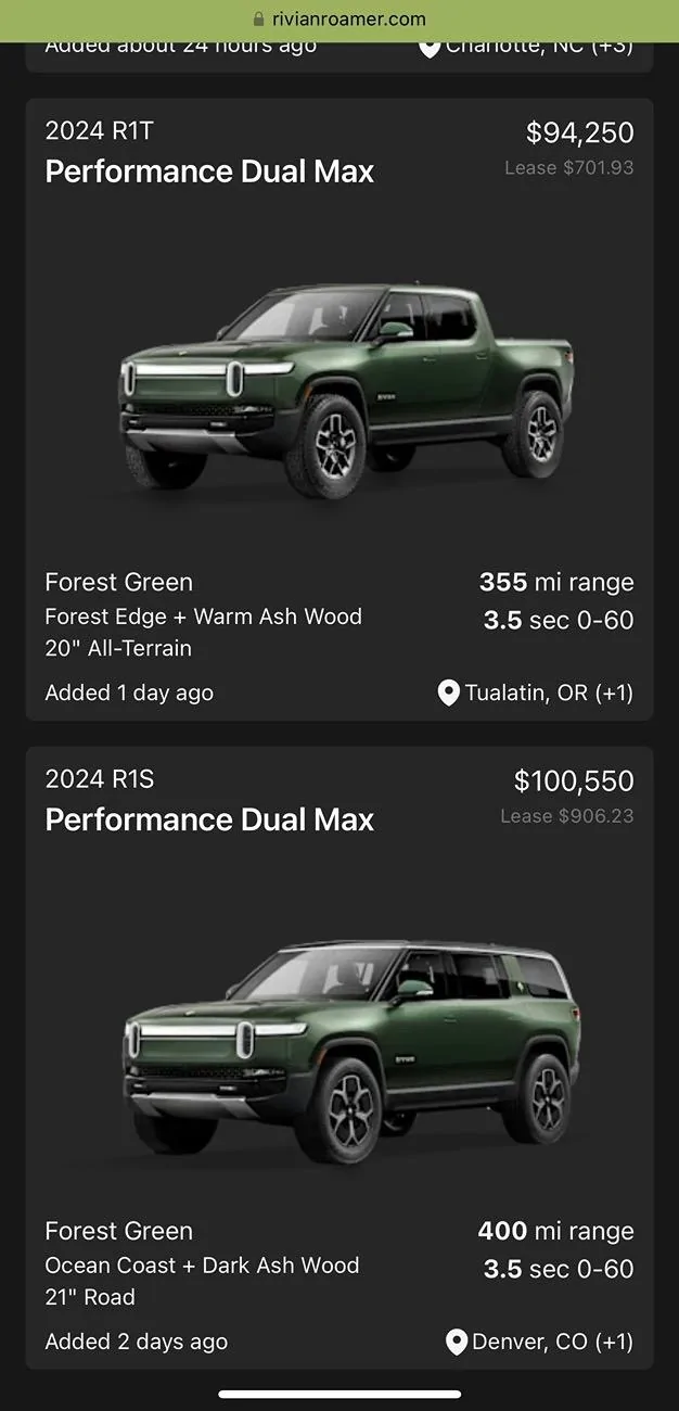 Rivian R1T R1S I hope Rivian will release a performance package through software upgrade IMG_8715