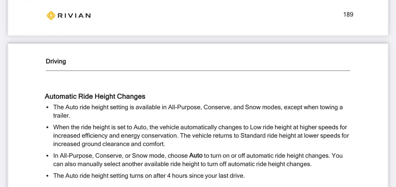 Rivian R1T R1S dual motor performance, sport setting does not stick? IMG_2817
