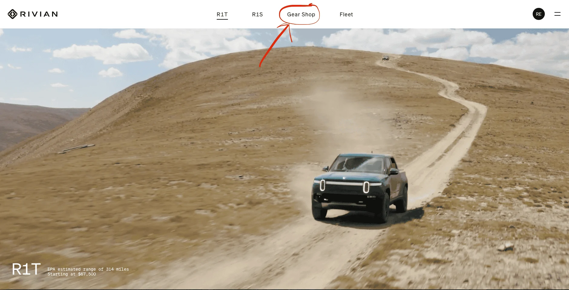 Rivian R1T R1S New Rivian.com Website Launched + Gear Shop! Screen Shot 2021-11-09 at 9.06.01 AM