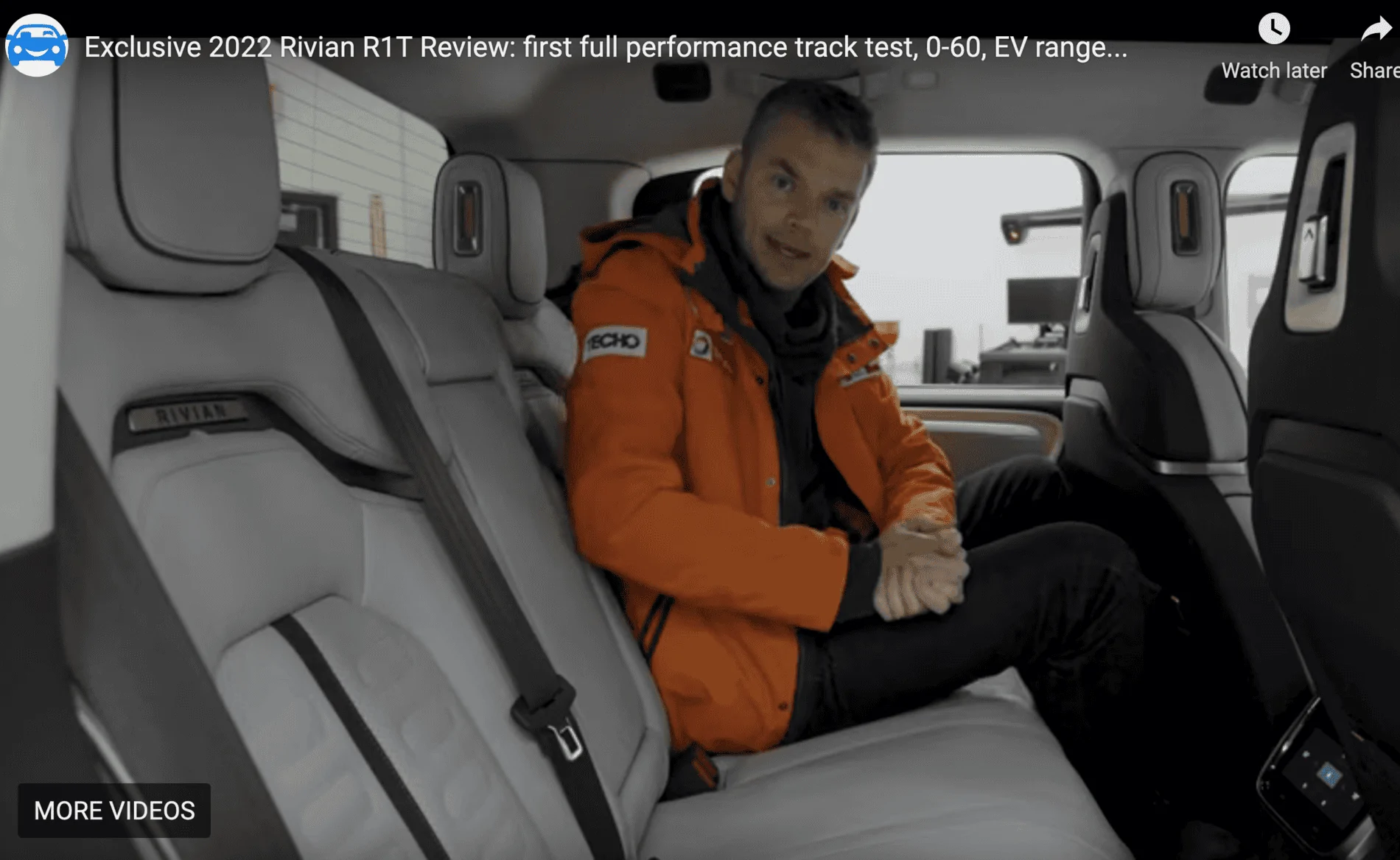 Rivian R1T R1S Edmunds full (independent) review for R1T - 317 mile range on 21” wheels 1636507003272