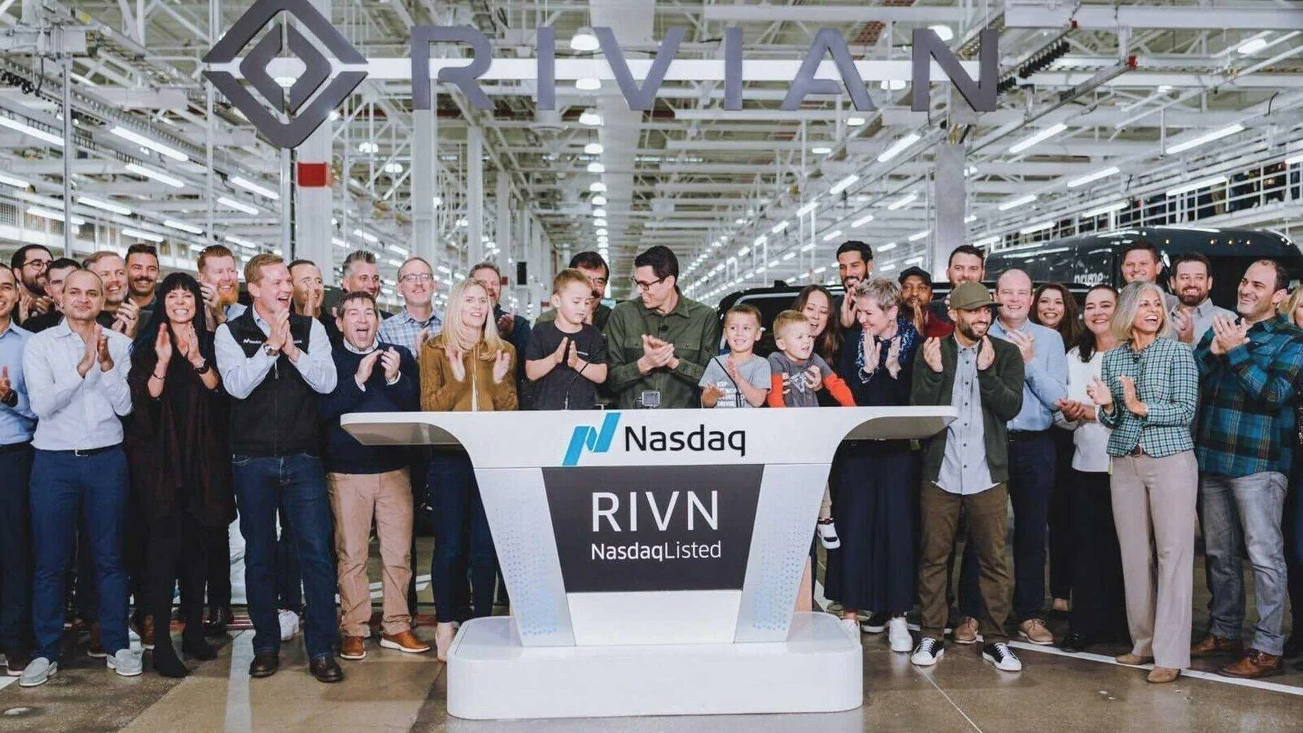 Rivian R1T R1S IPO Day Recap: Rivian briefly tops $100 billion market value, then eases in IPO debut rivian-ipo (1)