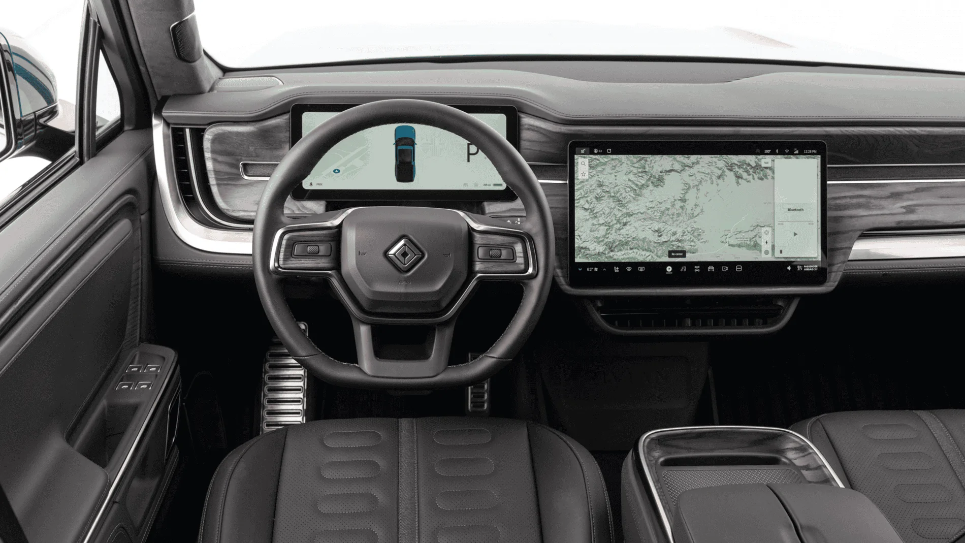 Rivian R1T R1S BLACK MOUNTAIN Rivian Interior Photos 2022-Rivian-R1T-27