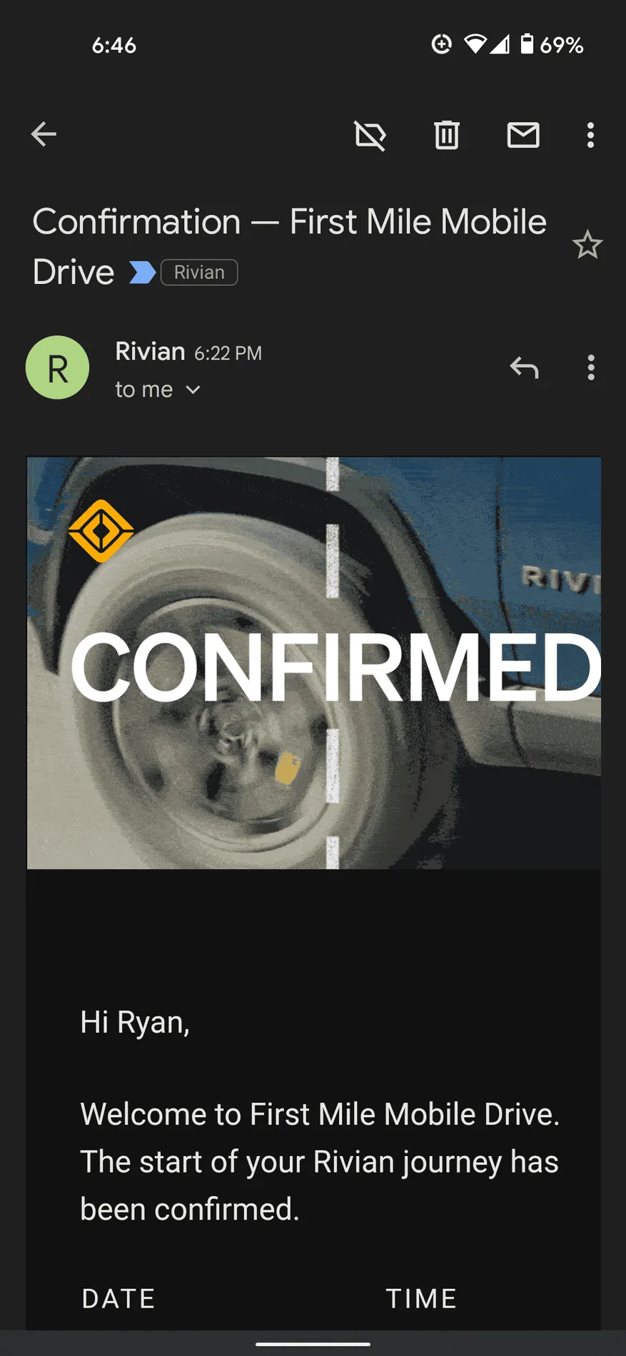 Rivian R1T R1S Seattle First Mile Test Drives Registration! Screenshot_20211111-184655