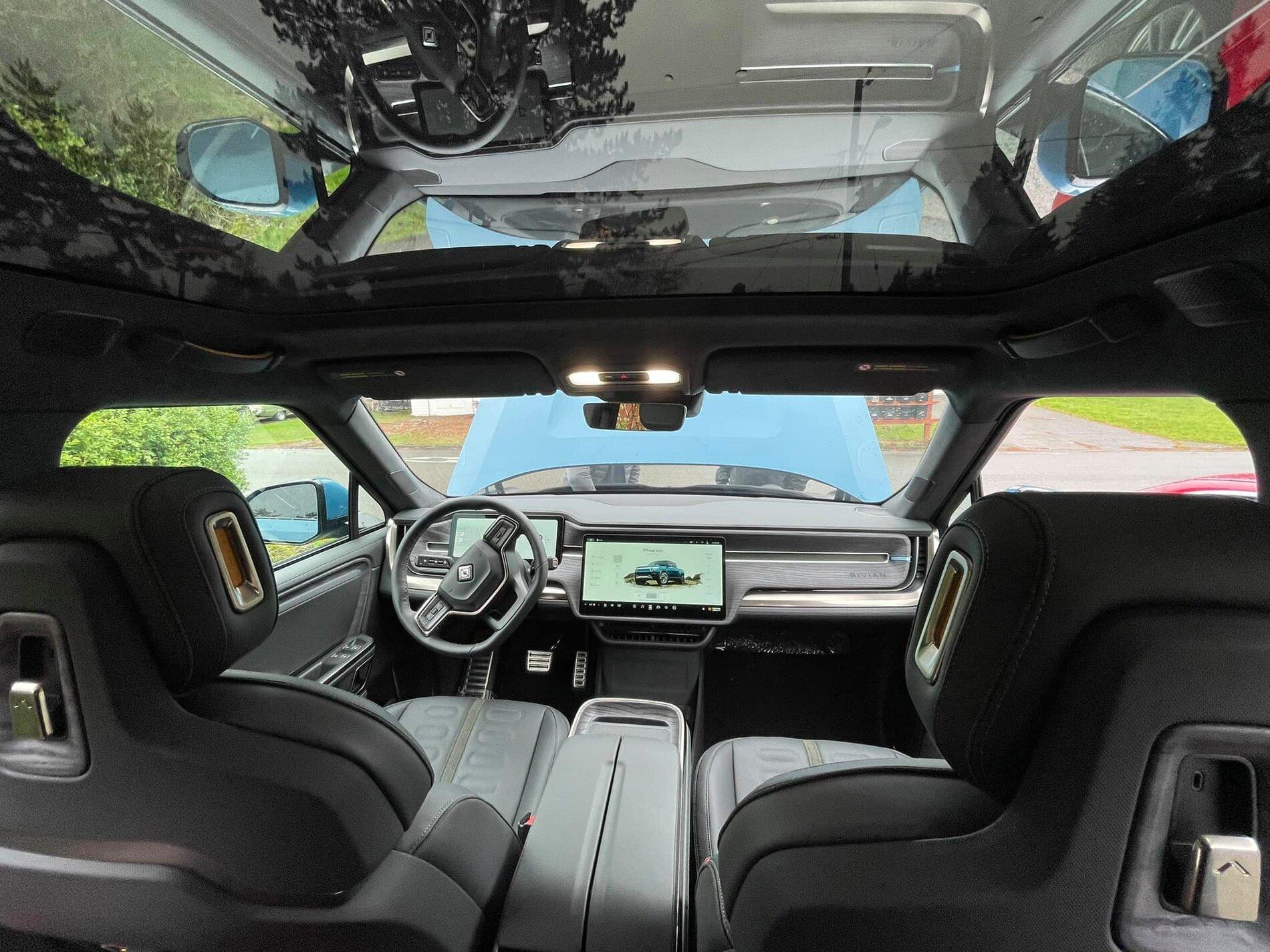 Rivian R1T R1S BLACK MOUNTAIN Rivian Interior Photos 247157648_10112132026179188_3523613846041918486_n