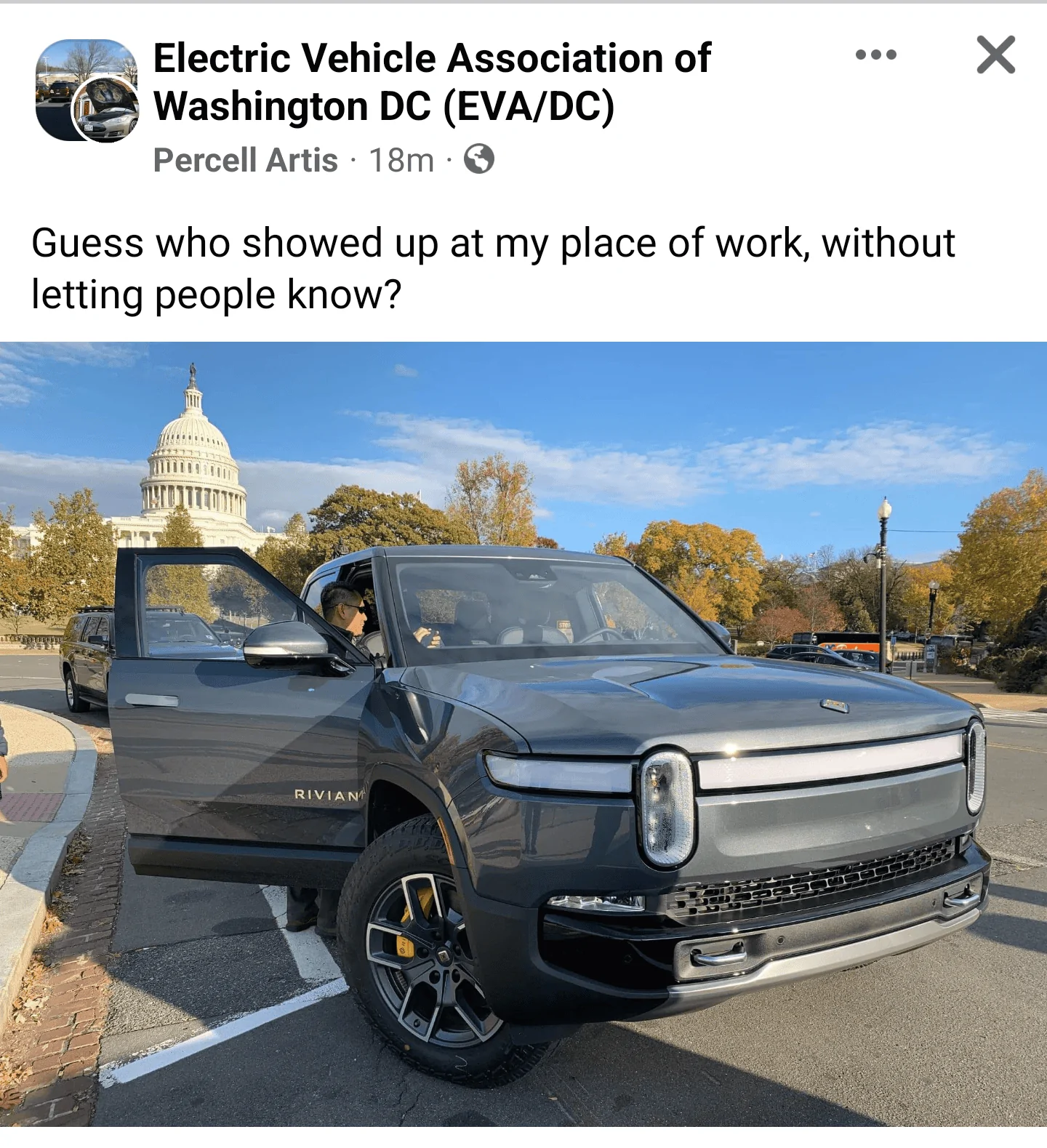 Rivian R1T R1S R1Ts in Washington DC Screenshot_20211116-164008~2