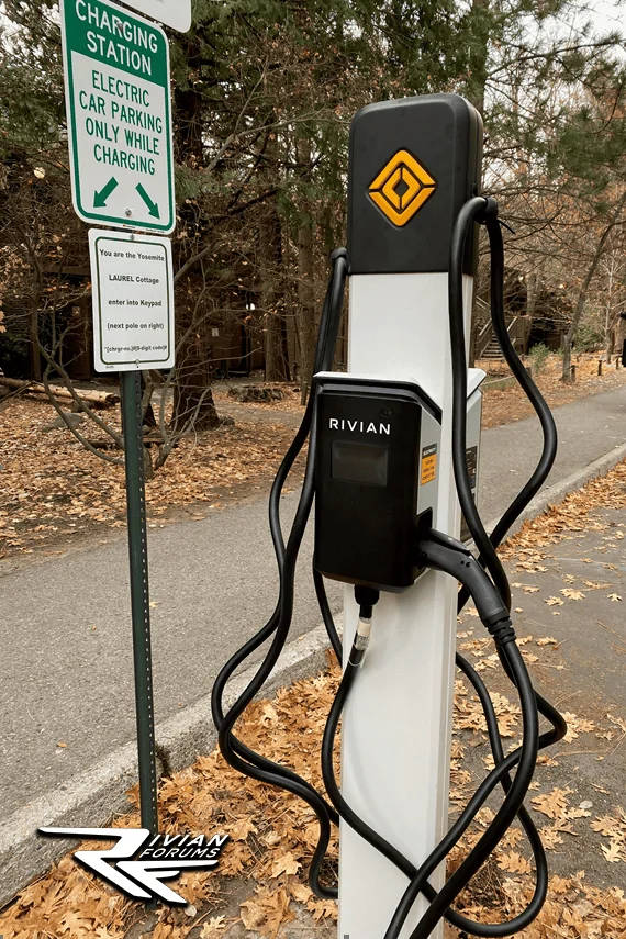 Rivian R1T R1S Rivian Waypoint Chargers spotted in Yosemite rivian-charger-png