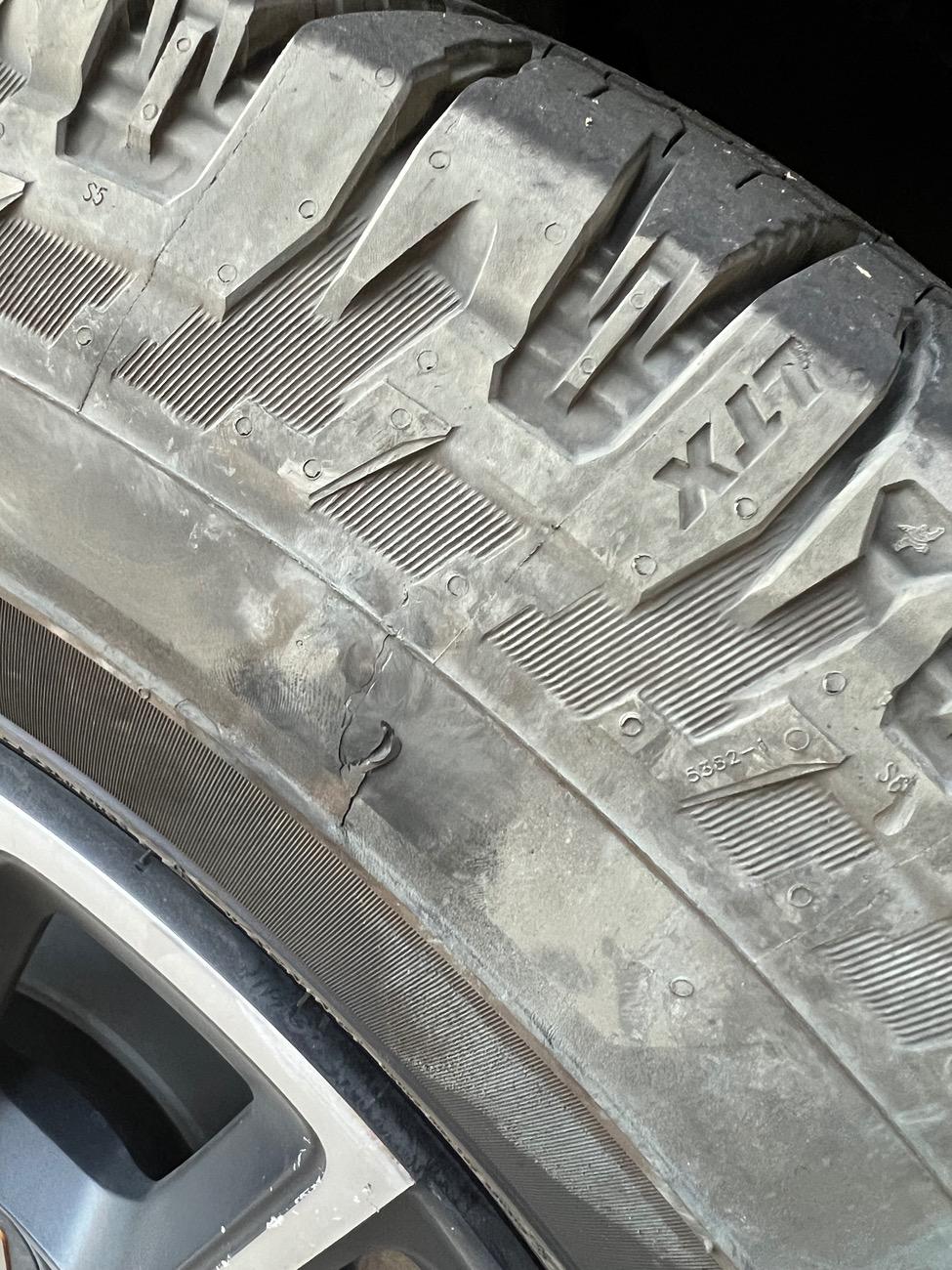 Rivian R1T R1S How serious is this tire damage? IMG_9171