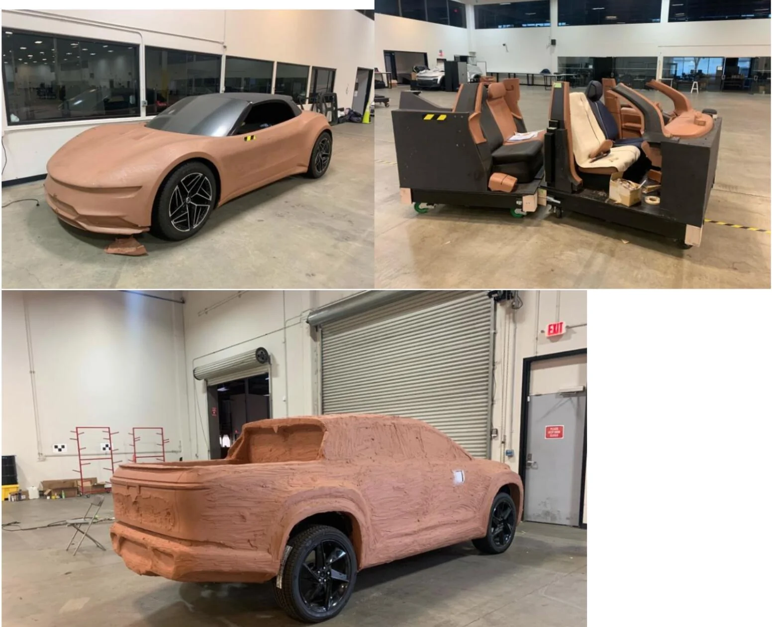 Rivian R1T R1S Fisker's HQ abandoned, clay models left behind 1728387033706-p4