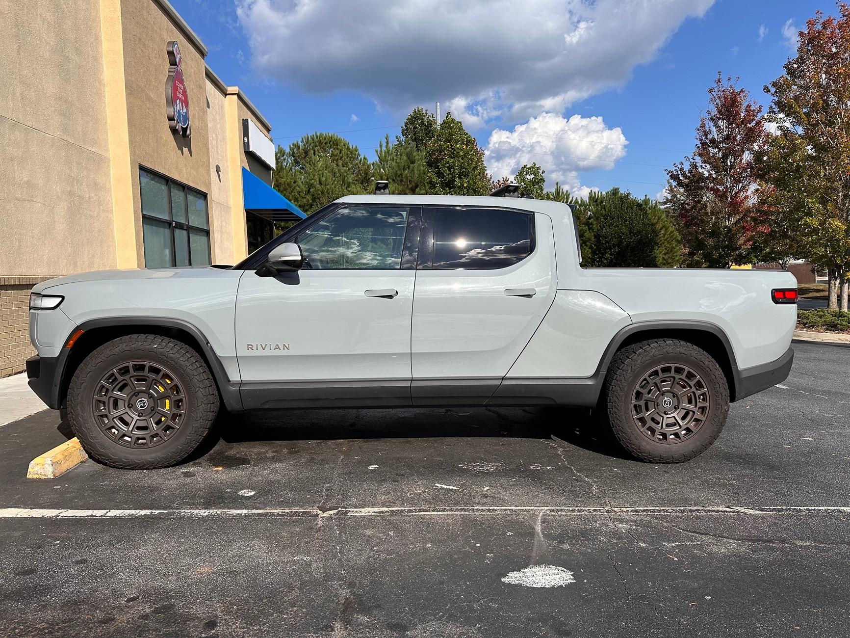Rivian R1T R1S New Kicks!  Black Rhino Voltaic Wheels & Nitto Recon Grappler A/T Tires Installed on R1T IMG_1220