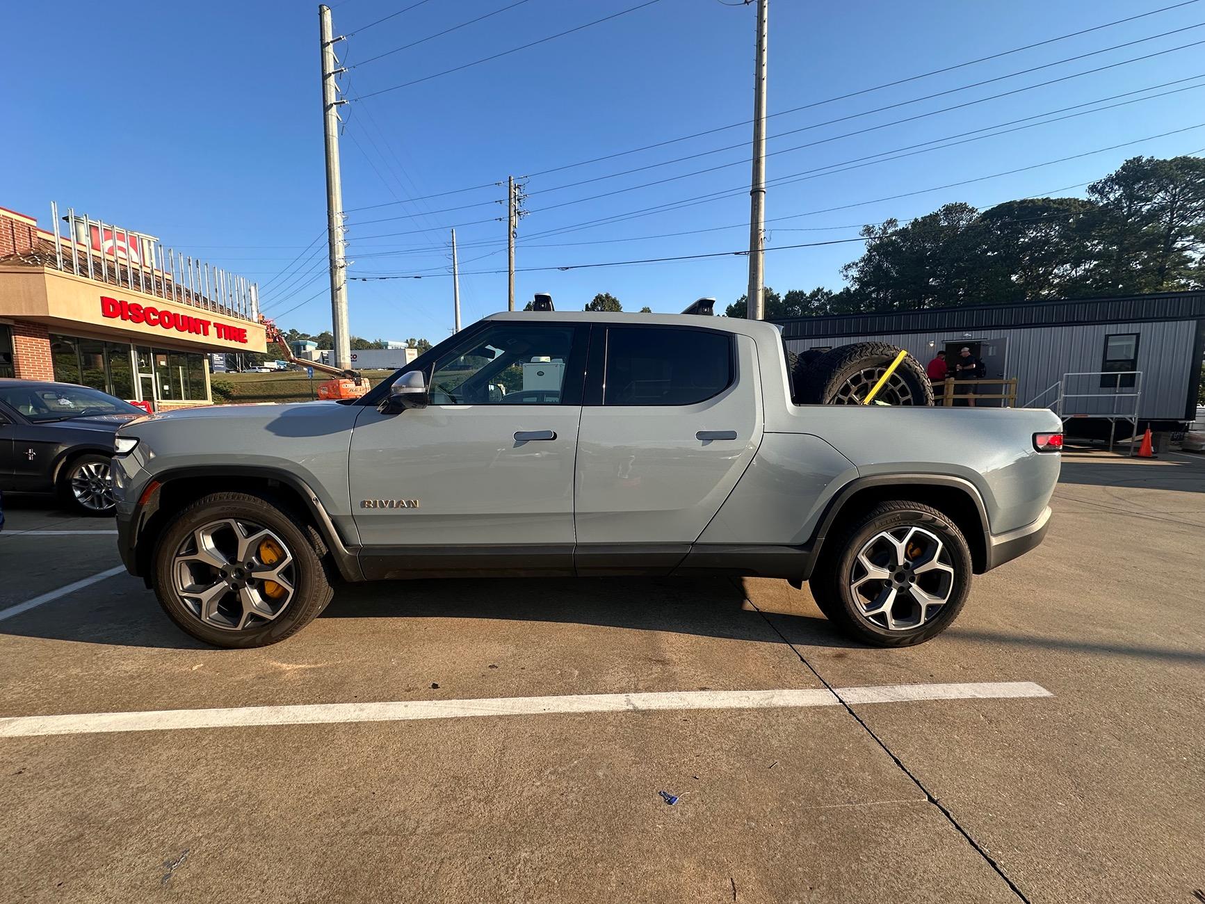 Rivian R1T R1S New Kicks!  Black Rhino Voltaic Wheels & Nitto Recon Grappler A/T Tires Installed on R1T IMG_1214