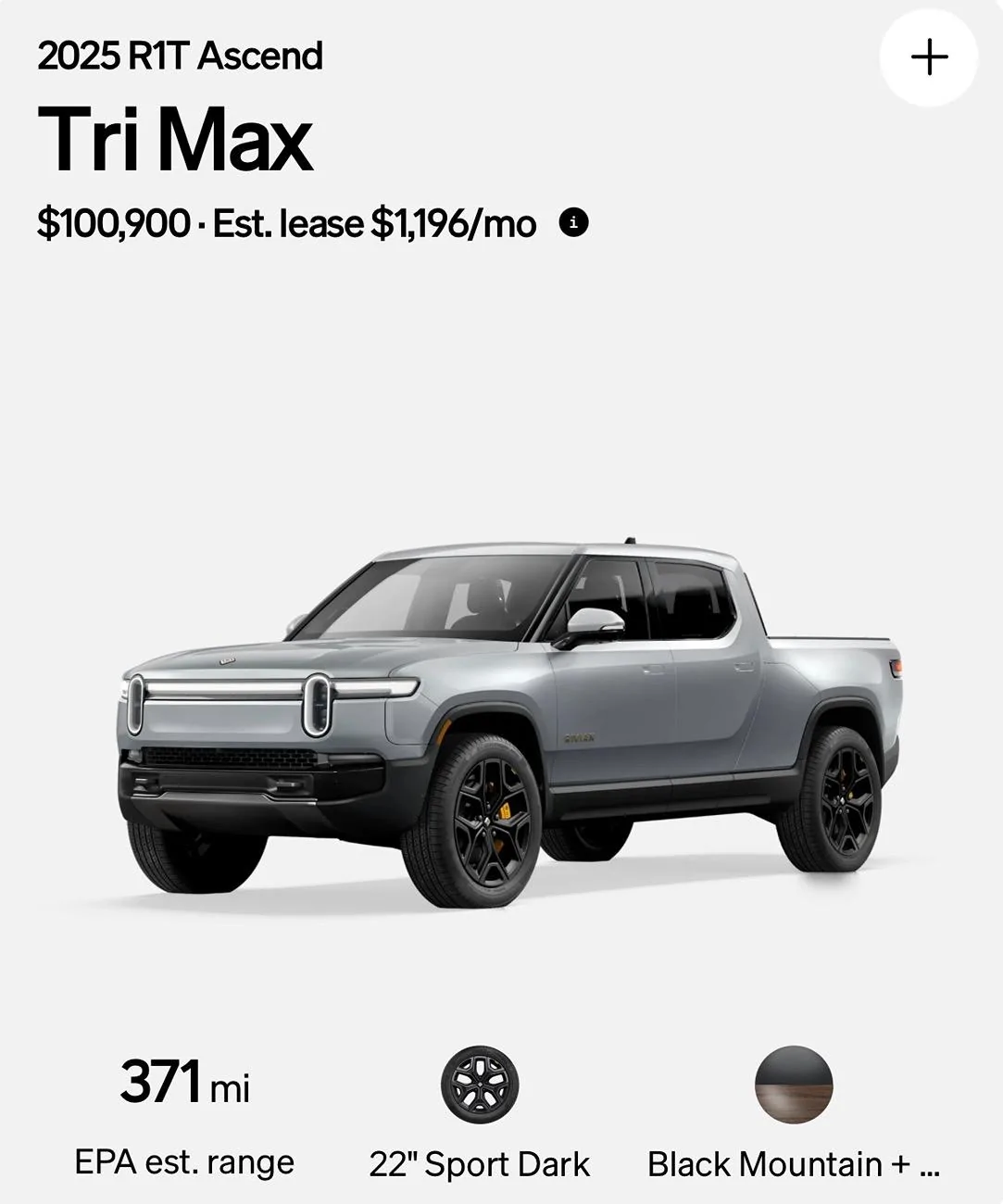 Rivian R1T R1S 2025 R1T Tri Max Now Appearing in the Shop IMG_0869