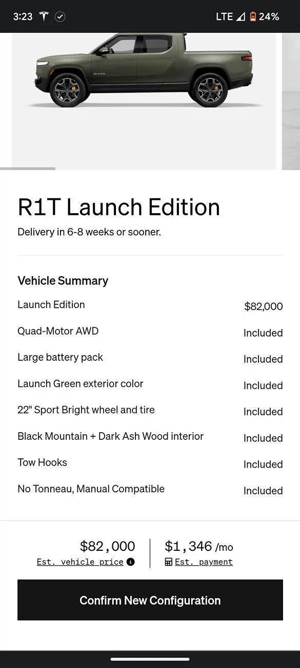 Rivian R1T R1S 2025 R1T Tri Max Now Appearing in the Shop Screenshot_20241008-183104