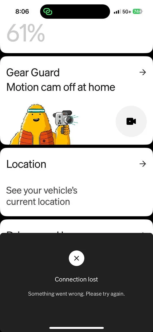 Rivian R1T R1S Remote cam access - only working when plugged into garage charger IMG_5536