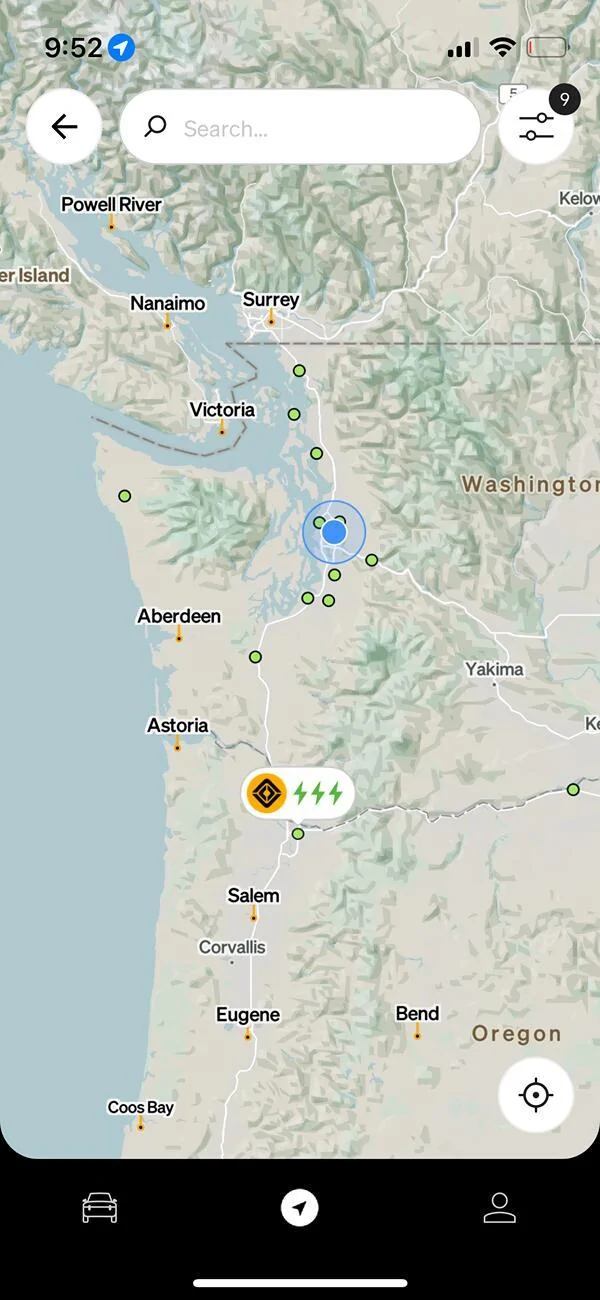 Rivian R1T R1S Something funky going on with charging map IMG_2694