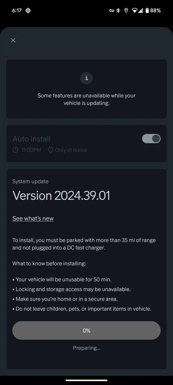 Rivian R1T R1S 2024.39 Update Rolling Out Screenshot_20241015-181720