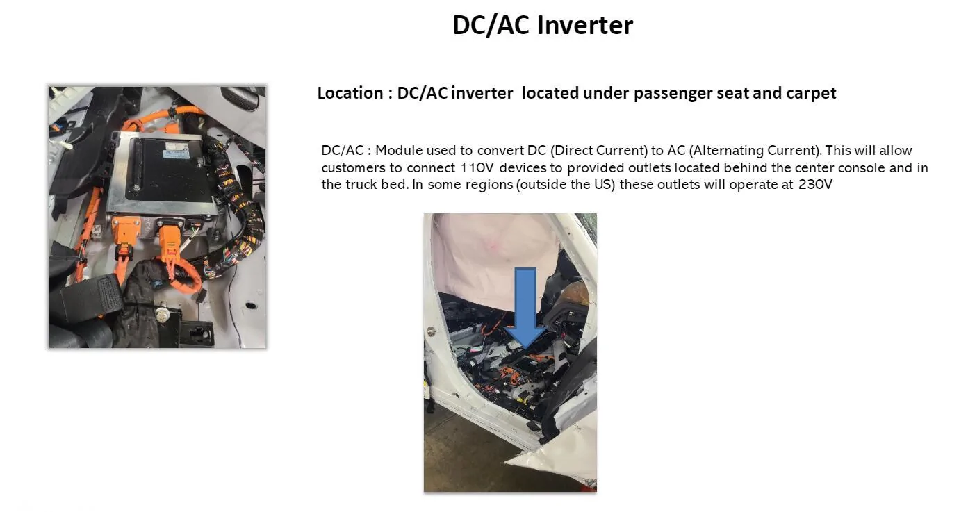Rivian R1T R1S Simple 10" JL Subwoofer Install in R1T DC AC inverter