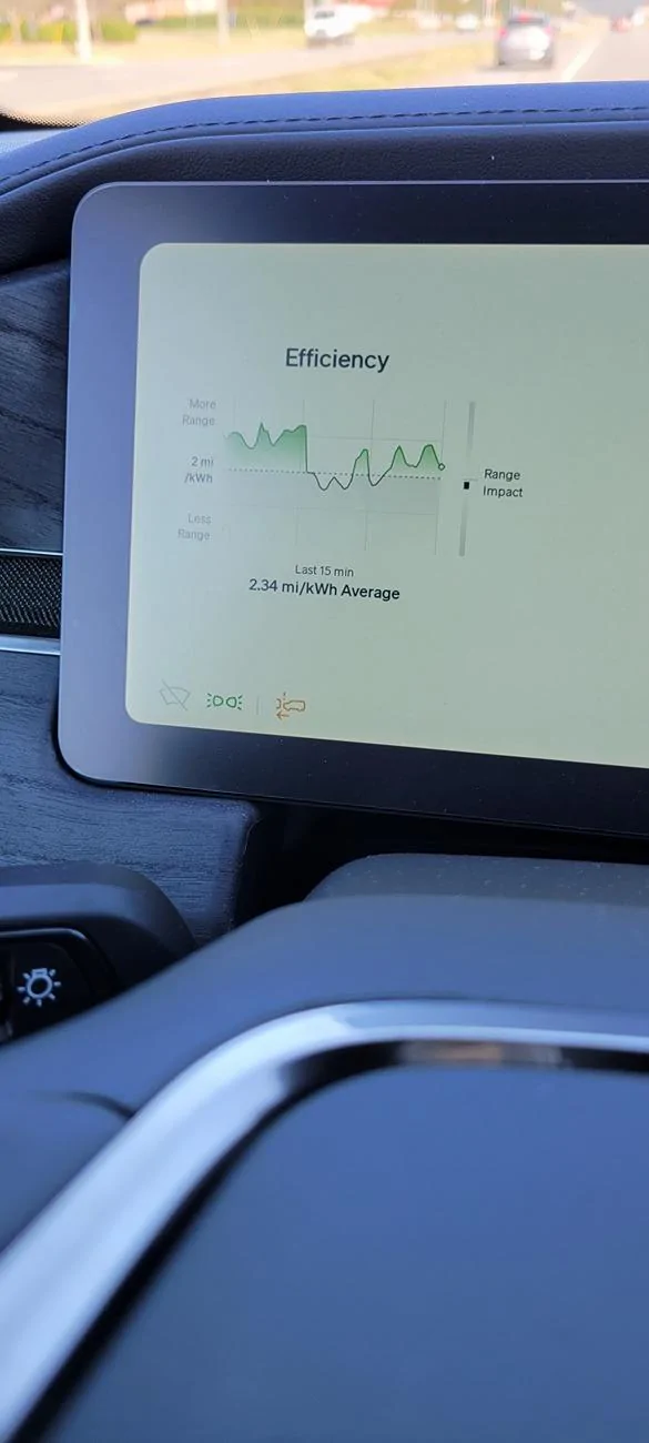 Rivian R1T R1S Driver Display shows only Lead Car (Gen 2) 20241016_093850