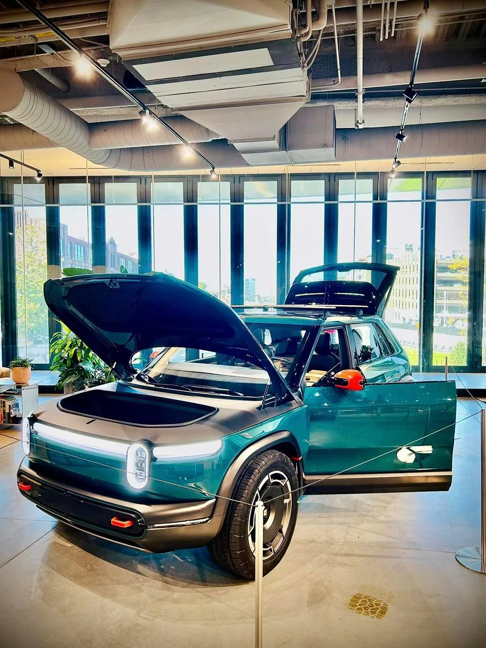 Rivian R1T R1S R2 and R3X are at new Boston Rivian Space Rivian R3X Photos Boston Space 1