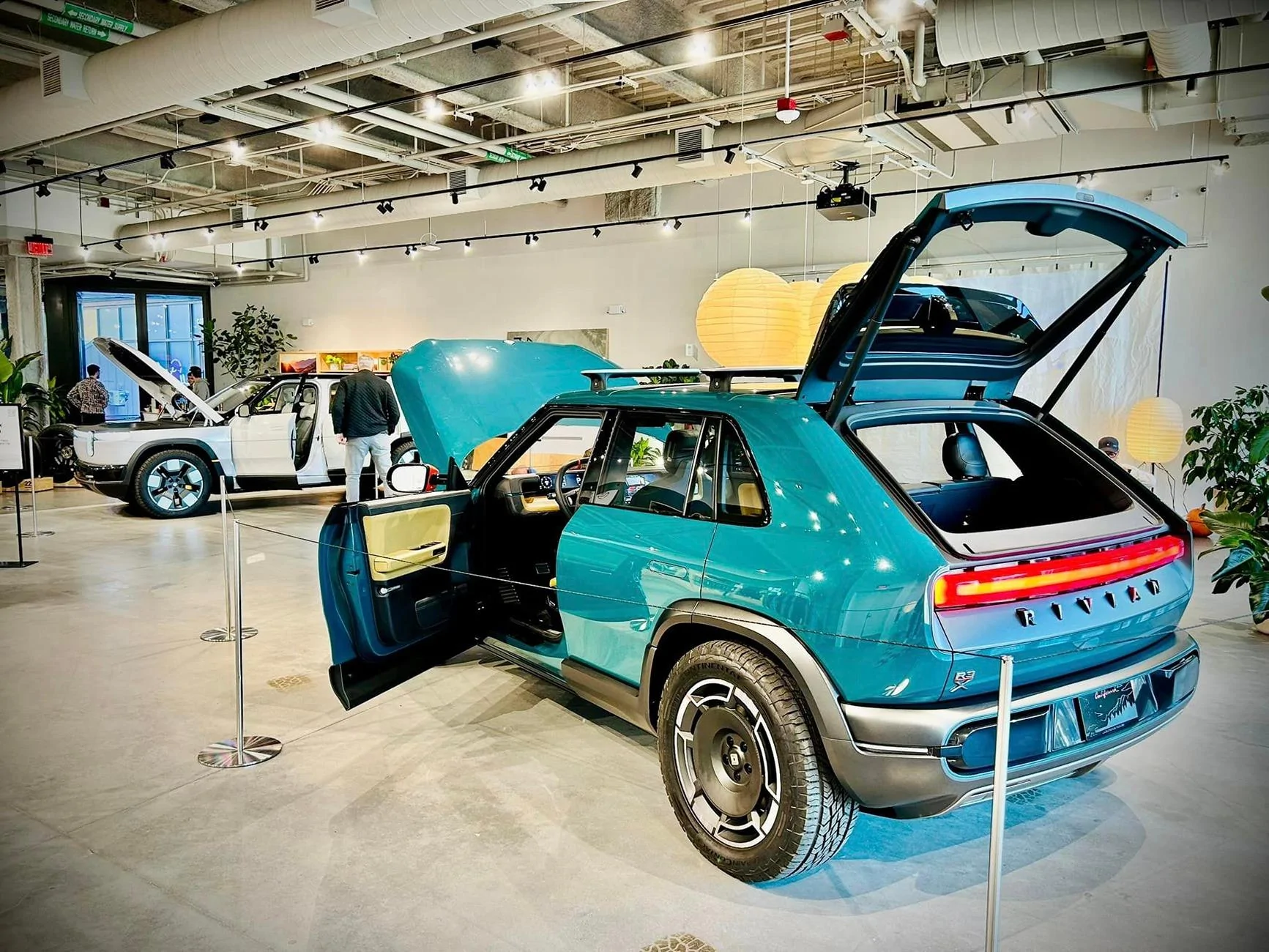Rivian R1T R1S R2 and R3X are at new Boston Rivian Space Rivian R3X Photos Boston Space 3