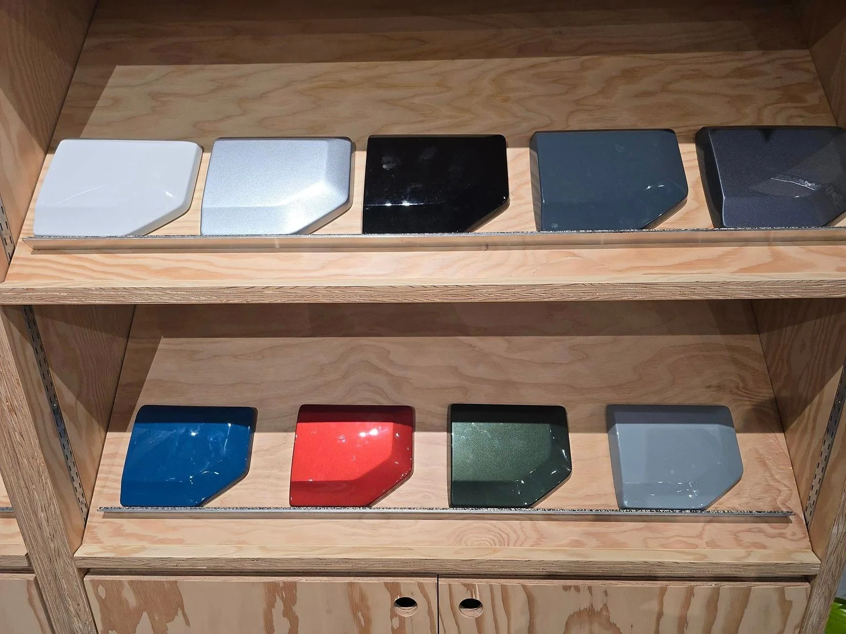 Rivian R1T R1S R2 and R3X are at new Boston Rivian Space Rivian R2 boston show room 8