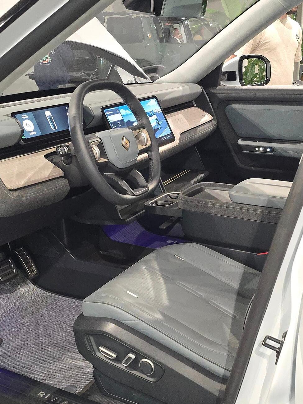 Rivian R1T R1S R2 and R3X are at new Boston Rivian Space Rivian R2 boston show room 5