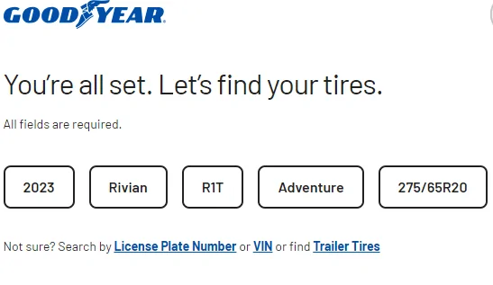Rivian R1T R1S New Goodyear 20” tire option - available when? 1729465697189-3v