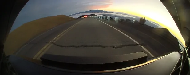 Rivian R1T R1S Chilly sunset from 13,751 feet at the summit of Mauna Kea, Big Island of Hawaii. 1729530912546-aa