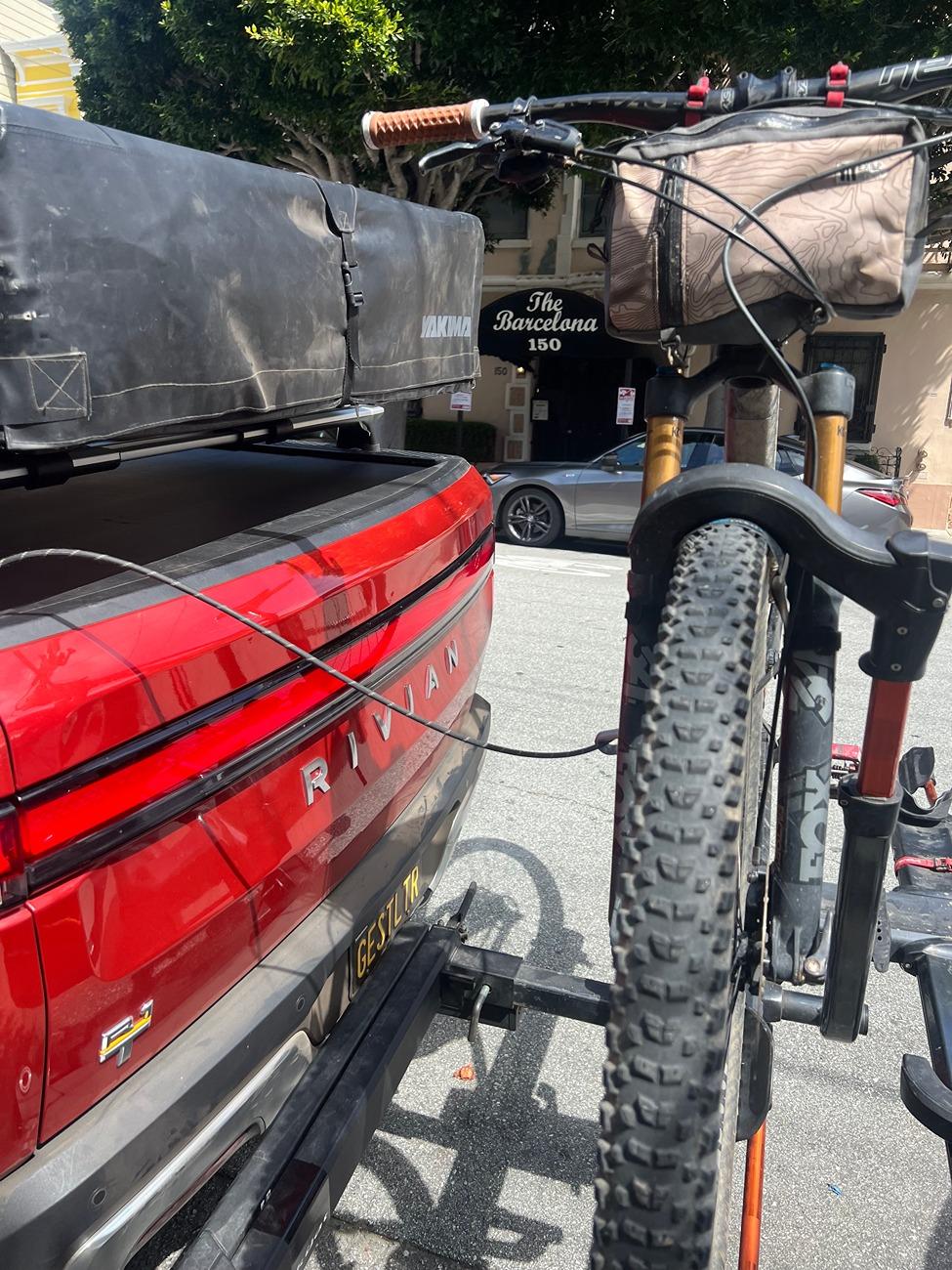 Rivian R1T R1S Bed mounted vs hitch mounted bike rack? 583D60C2-A272-4C60-9E82-61F77053CB80
